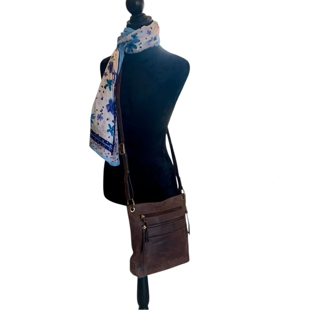 👖 Nino BOSSI Leather Brown Crossbody 👢